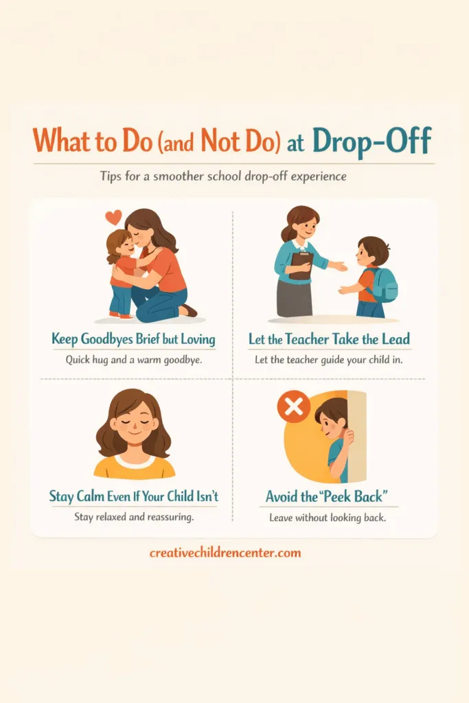 What To Do And Not To D At Drop Off 683x1024 - Creative Children Center