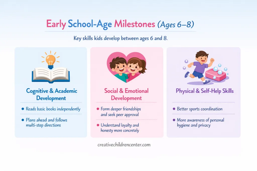 Early School-Age Milestones (Ages 6–8)