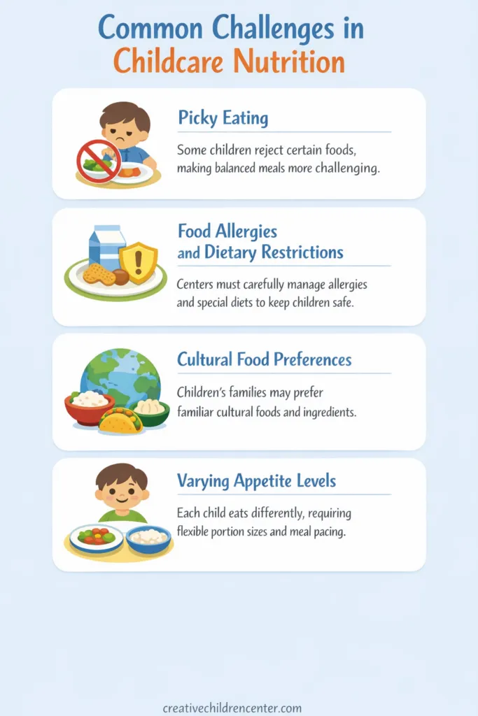 common challenges in childcare nutrition