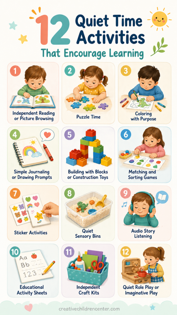 12 quiet time activities that encourage learning