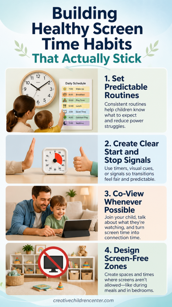 building healthy screen time habits that actually stick