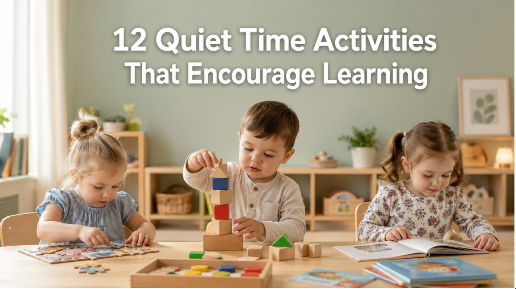 quiet time activities that encourage learning