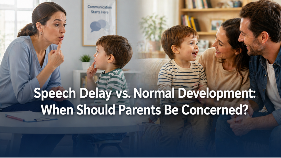 speech delay vs. normal development
