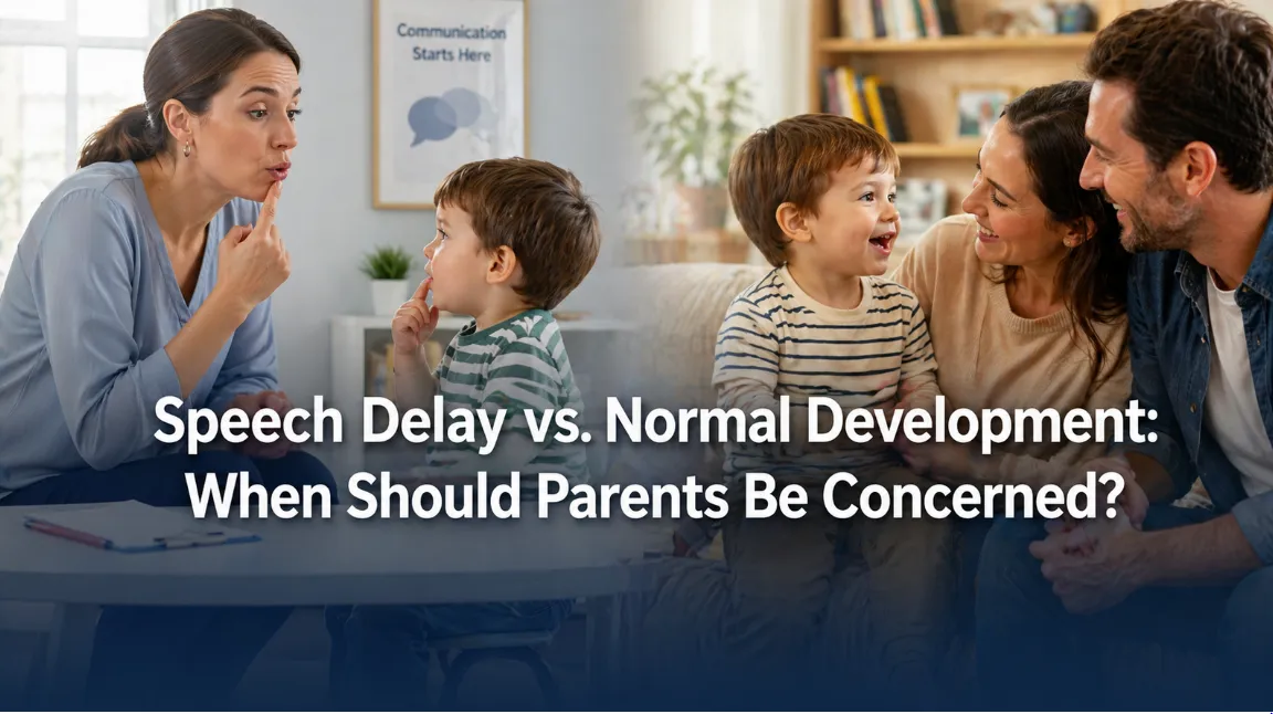 speech delay vs. normal development