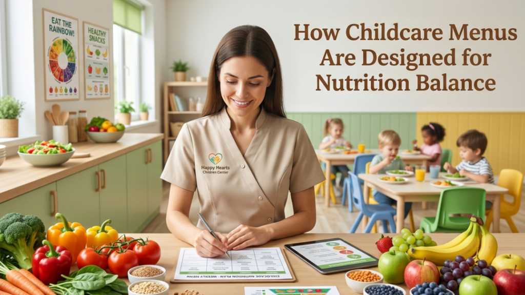 how childcare menus are designed for nutrition balance