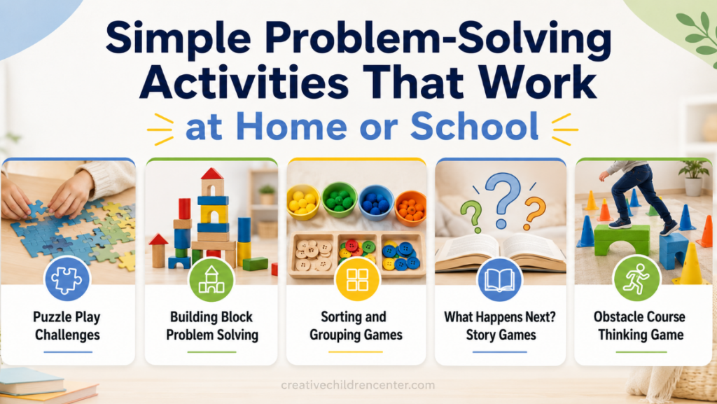 simple problem-solving activities that work at home or school