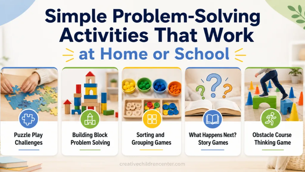 simple problem-solving activities that work at home or school