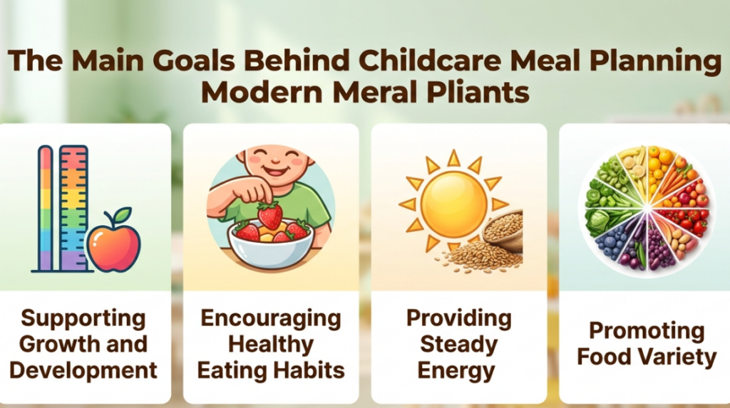 the main goals behind childcare meal planning